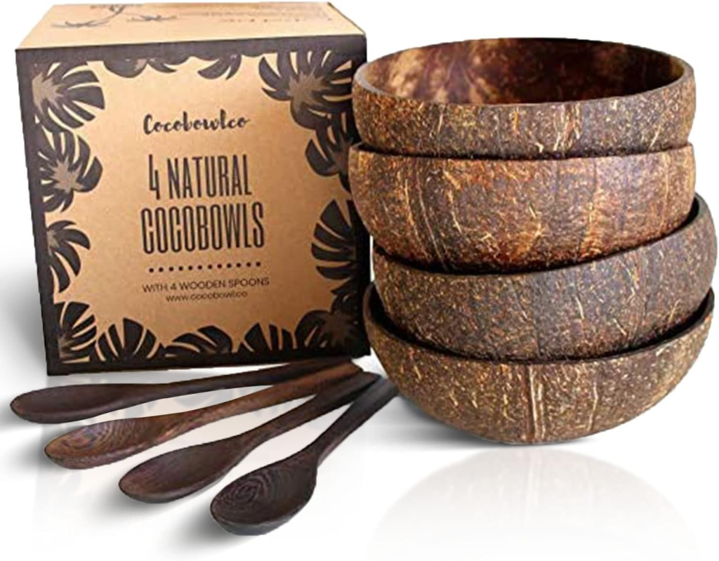 Spoons with Coconut Bowl